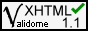 Valid XHTML 1.1